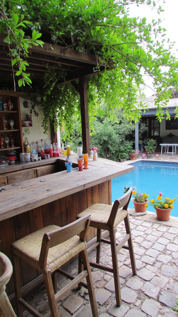 25 Serene Poolside Lounge Area Ideas For Laid Back Days chic tropical poolside oasis