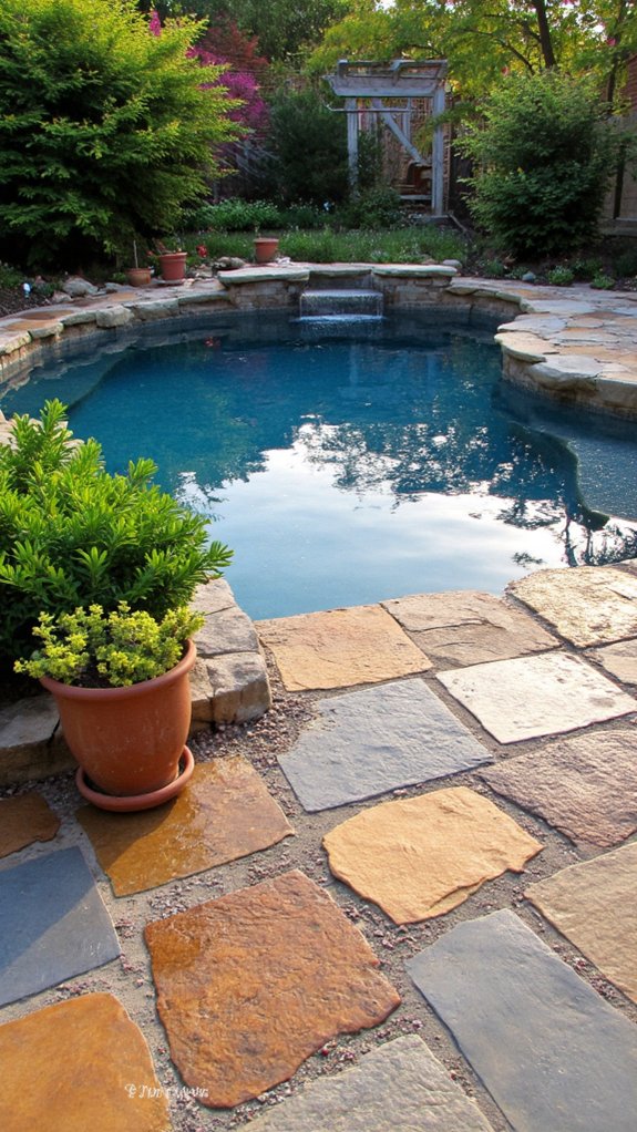23 Natural Stone Pool Tile Ideas With Organic Character choosing natural stone tiles