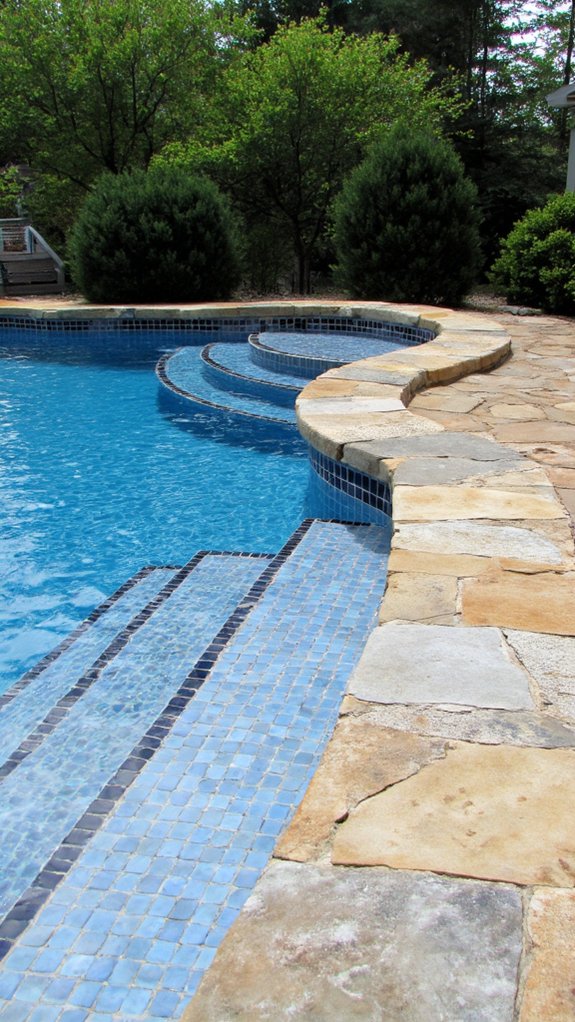 24 Stylish Pool Tile And Coping Ideas That Flow Naturally choosing the right grout