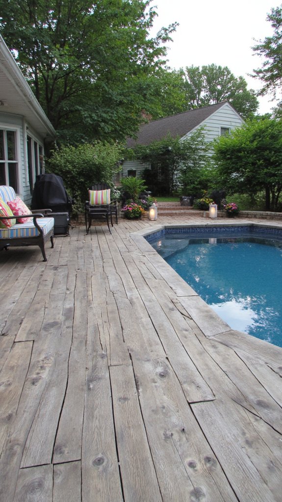 18 Practical Backyard Pool Deck Ideas For Everyday Use cohesive deck design tips