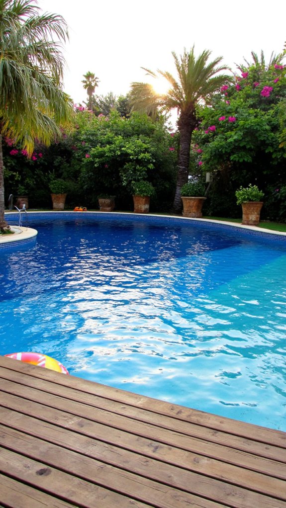 24 Luxurious Pool Tile Ideas Inspired By Private Resorts colorful gradient tile elegance