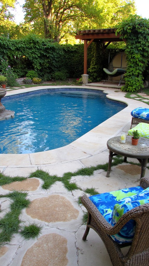 24 Relaxing Outdoor Pool Area Ideas For Unwinding After Long Days comfortable poolside lounging options