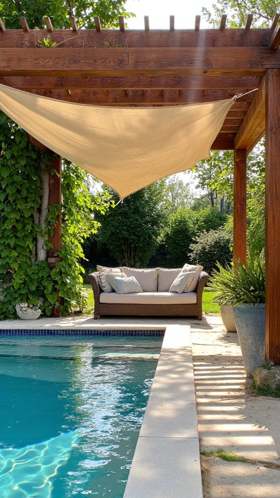 23 Luxurious Backyard Pool Oasis Ideas Worth Saving comfortable shaded poolside oasis