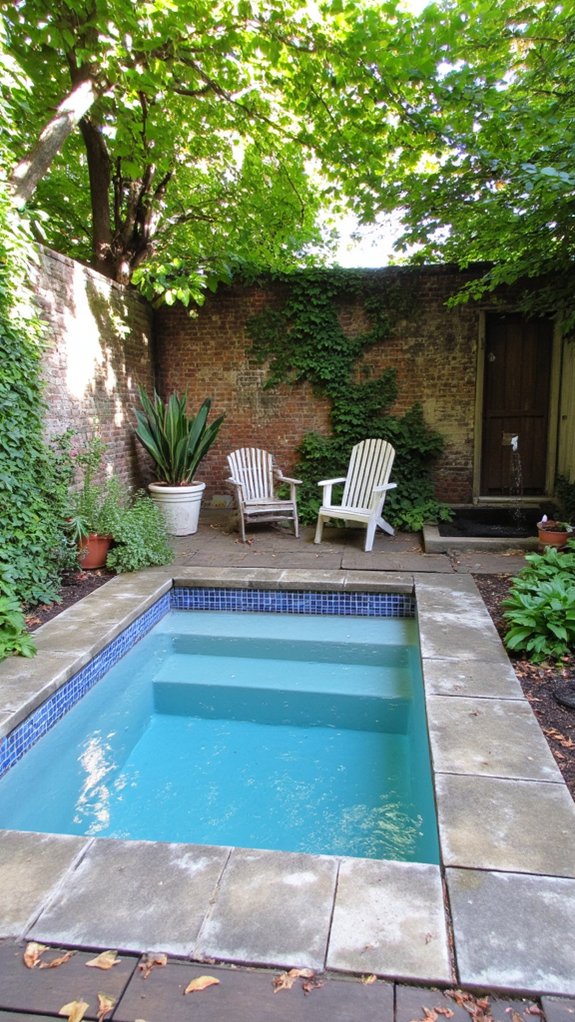 18 Custom Backyard Pool Ideas Tailored To Your Space compact pool area oasis