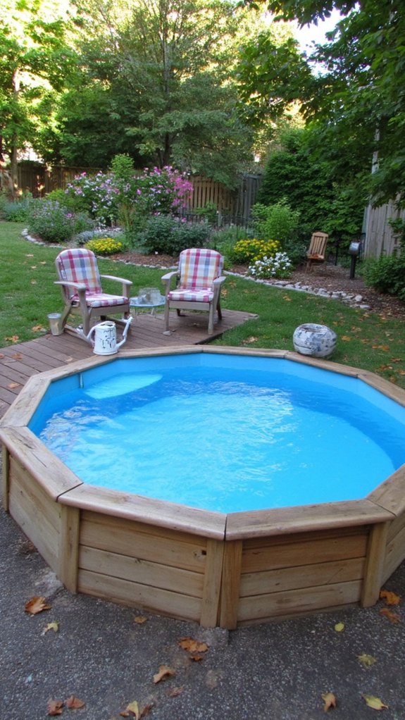 22 Fun Mini Pool Backyard Ideas For A Playful Twist convenient affordable outdoor relaxation