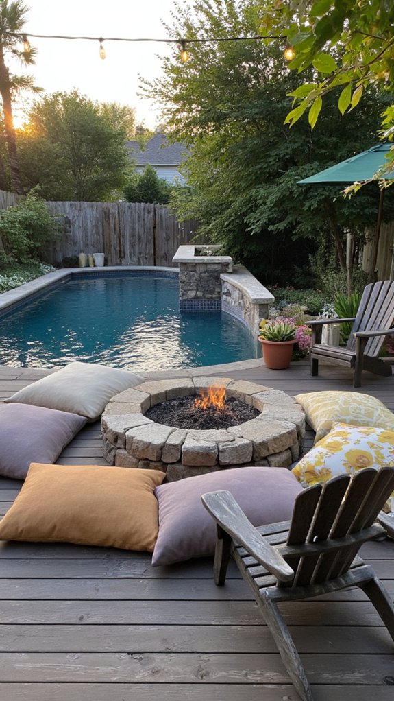 25 Serene Poolside Lounge Area Ideas For Laid Back Days cozy evenings by the fire