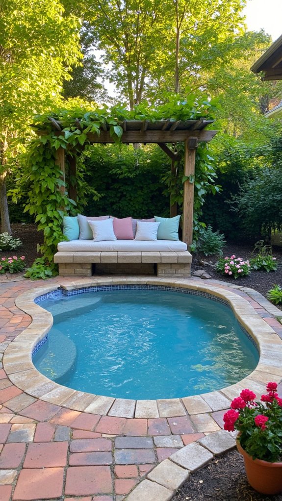 22 Fun Mini Pool Backyard Ideas For A Playful Twist cozy mini pool oasis