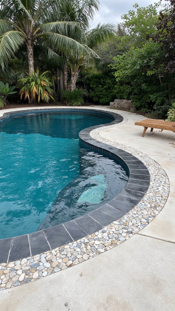 23 Modern Pool Tile Ideas For A Sleek Contemporary Feel creative pool border designs