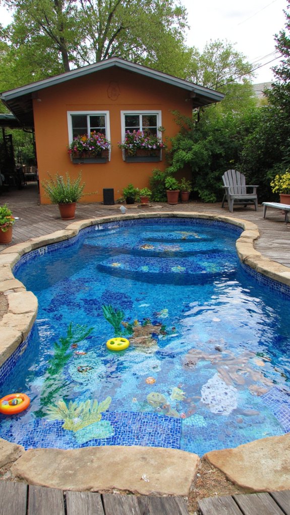 21 Classic Pool Tile Ideas Suited To Any Home Style custom pool mosaic designs