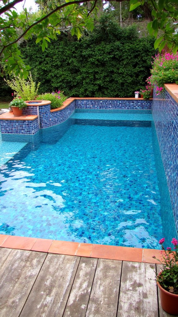 21 Polished Inground Pool Tile Ideas With A Finished Feel customizable pool tile designs