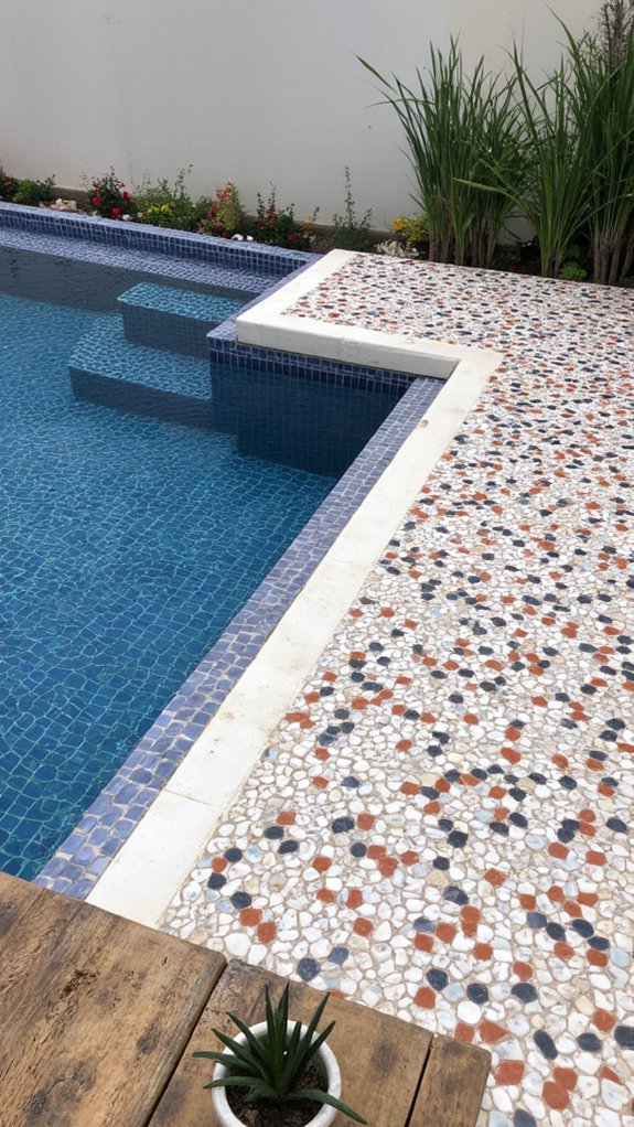 23 Modern Pool Tile Ideas For A Sleek Contemporary Feel customizable pool tile options
