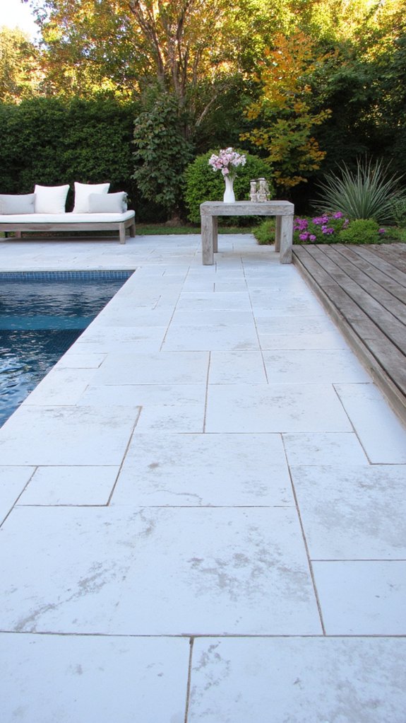 19 Beautiful White Pool Tile Ideas For A Fresh Clean Look customizable white tile patterns
