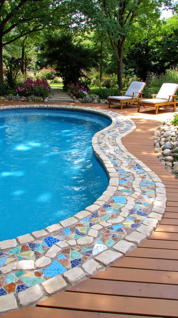 21 Decorative Pool Tile Ideas That Add Subtle Personality decorative edging enhances aesthetics