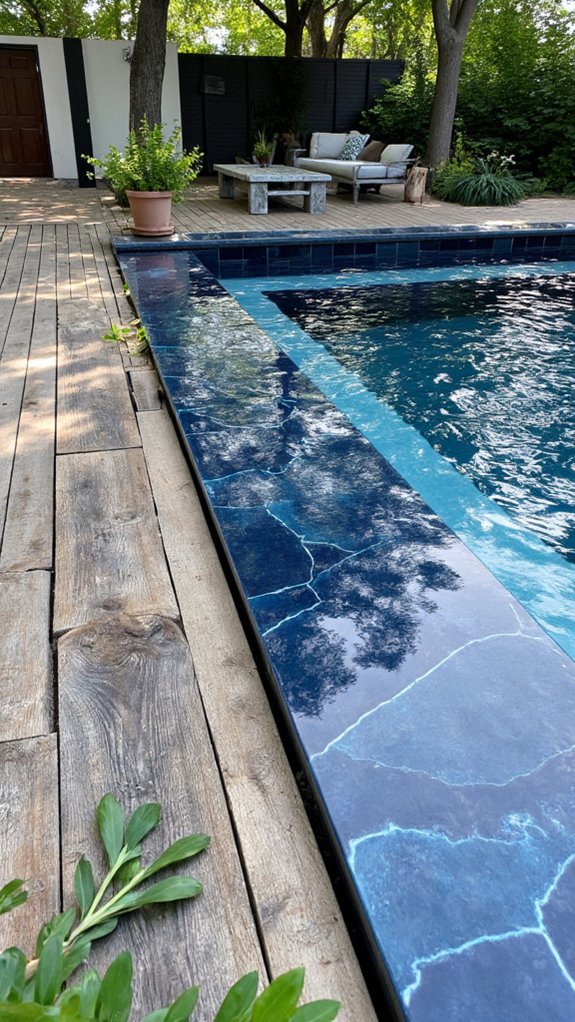 18 Durable Porcelain Pool Tile Ideas That Look Luxe durable low maintenance pool tiles