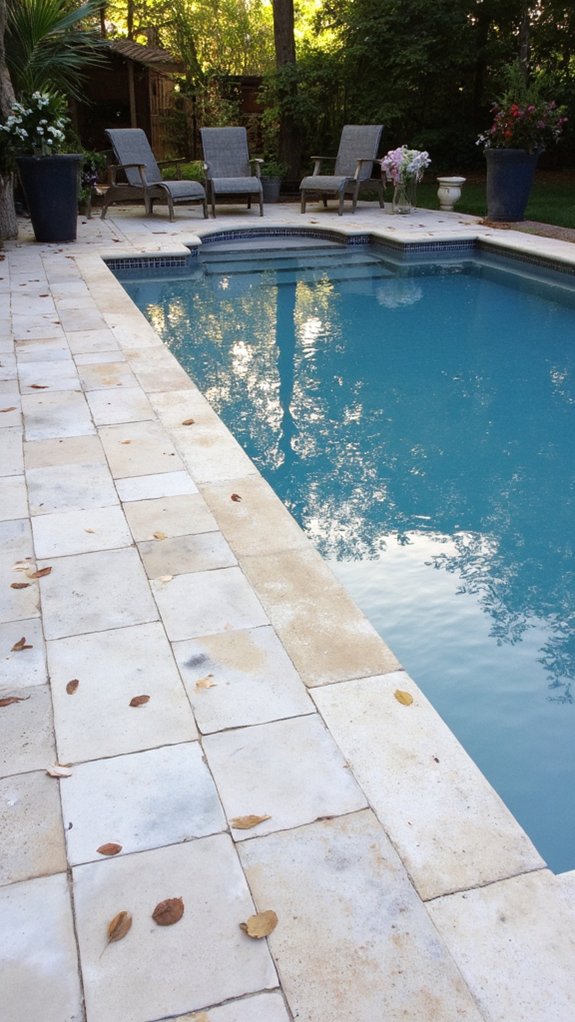 18 Timeless Waterline Pool Tile Styles That Always Feel Right durable stylish porcelain tiles