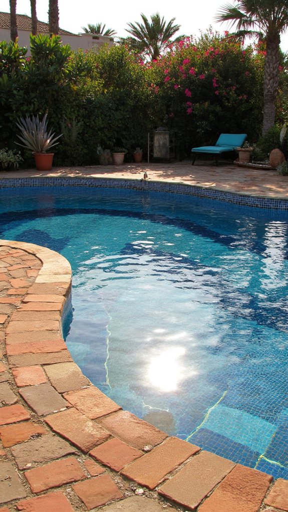 24 Gorgeous Pool Tile Inspiration Worth Saving Right Now durable vintage inspired pool tiles