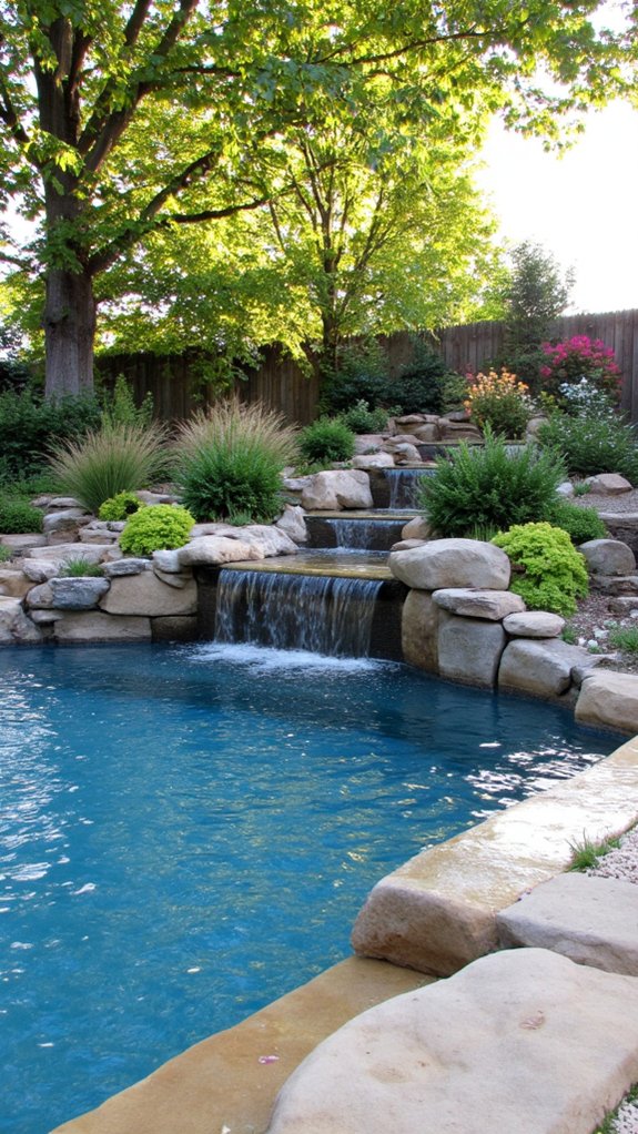 22 Dreamy Backyard Pool Landscaping Ideas For A Resort Feel dynamic multi level landscaping design