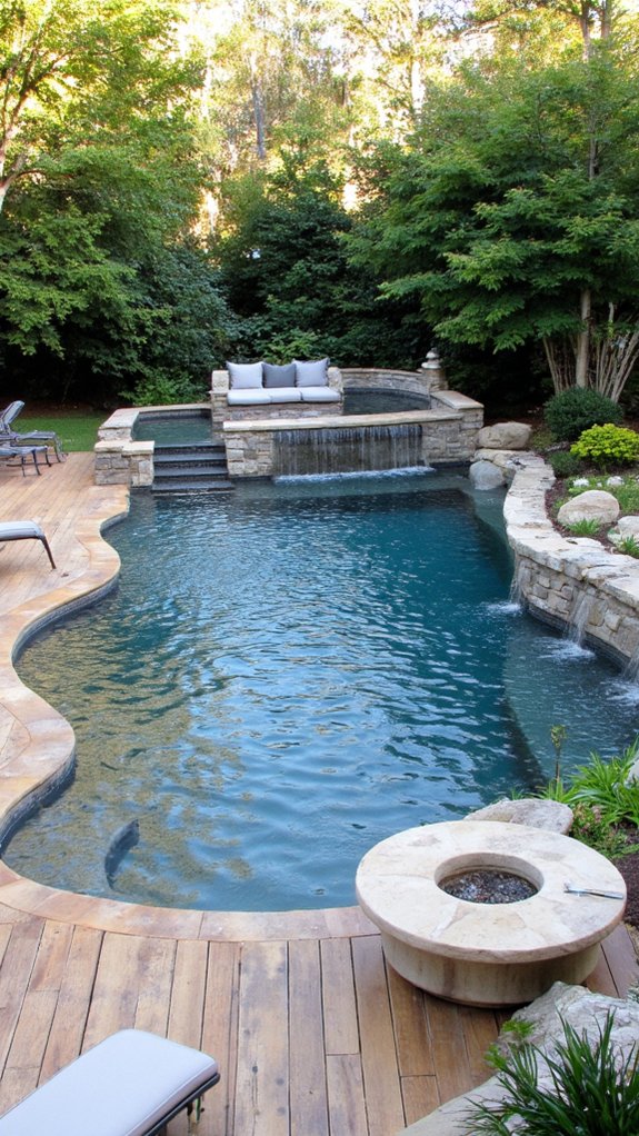 24 Contemporary Backyard Pool Designs For Modern Lifestyles dynamic multi level pool retreats