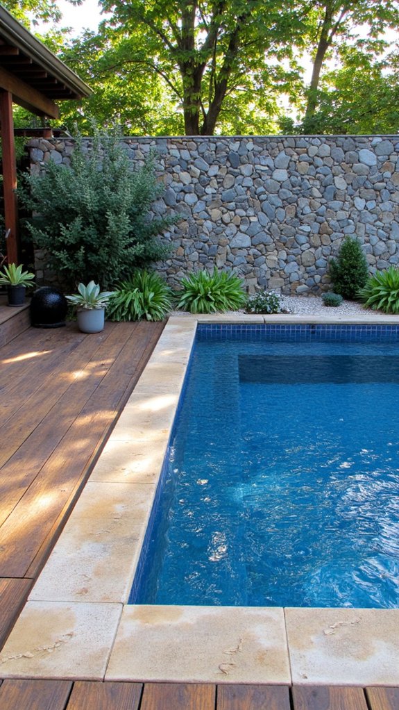 23 Modern Pool Tile Ideas For A Sleek Contemporary Feel dynamic pool area design