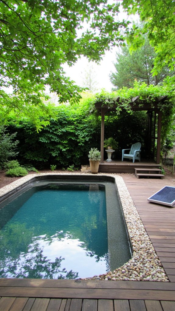 20 Chic Small Backyard Pool Designs That Maximize Style eco friendly backyard pool practices