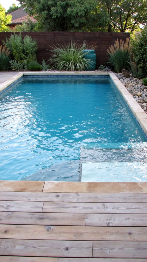 22 Calming Minimalist Backyard Pool Ideas For A Peaceful Vibe eco friendly minimalist pool design