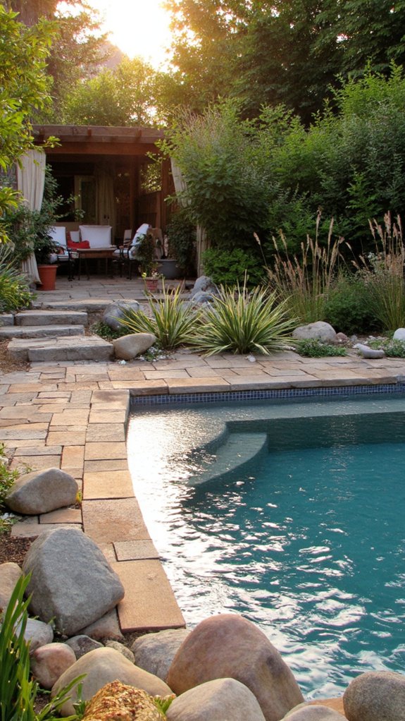 20 Eye-Catching Pool Edge Tile Ideas With A Defined Finish eco friendly pool tile options
