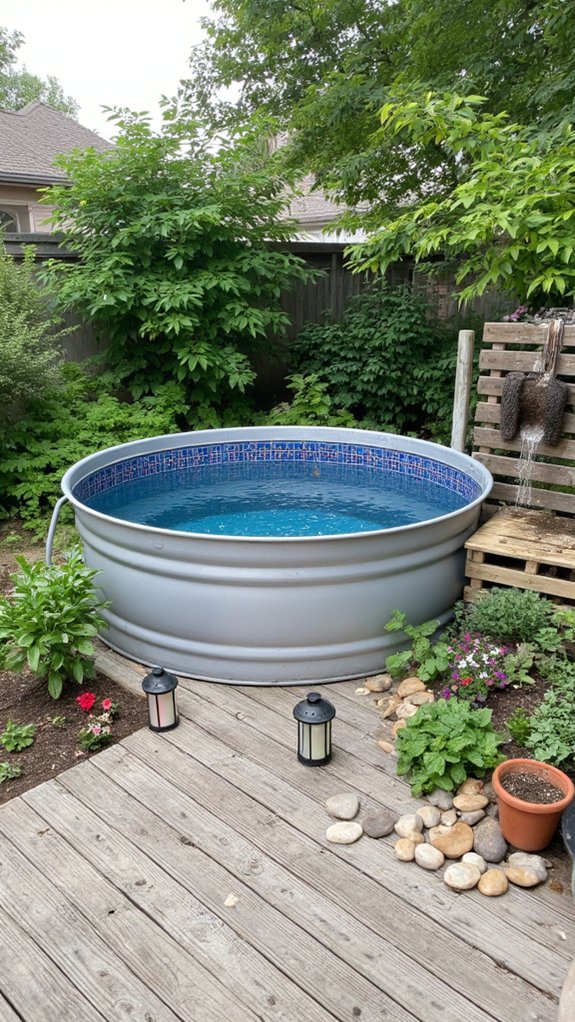 21 Budget Friendly Stock Tank Pool Ideas That Surprise eco friendly stock tank enhancements