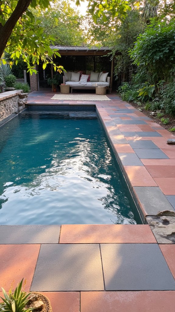 18 Smart Pool Tiling Ideas For A Cohesive Outdoor Space eco friendly stylish pool tiles