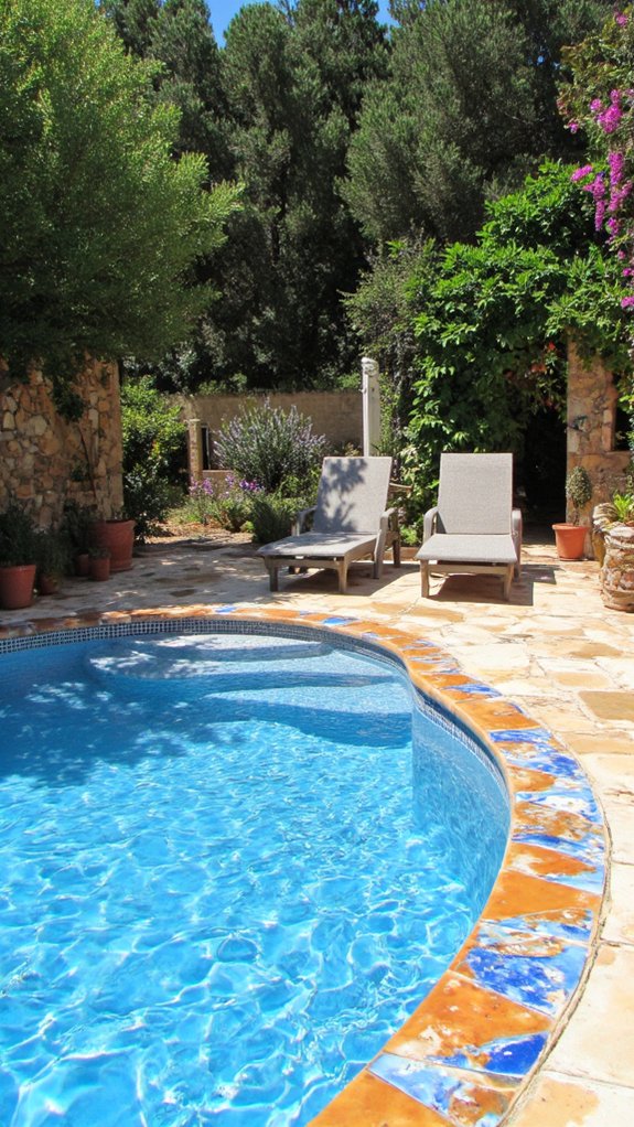 19 Mediterranean Pool Tile Ideas For A Sun Washed Look eco friendly tile options