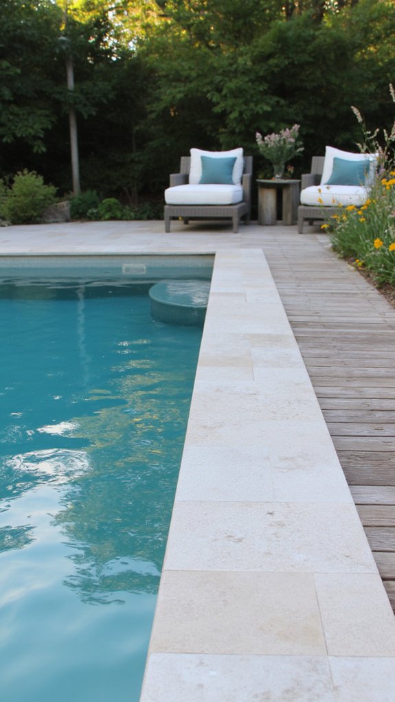 20 Eye-Catching Pool Edge Tile Ideas With A Defined Finish elegant durable pool aesthetics