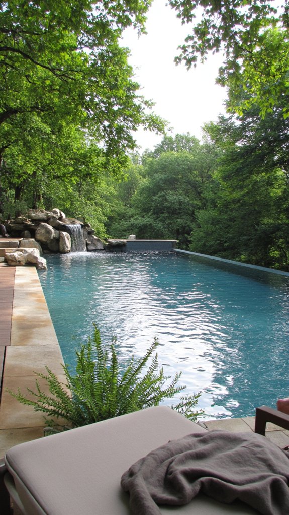 25 Breathtaking Infinity Pool Backyard Ideas For A Wow Factor elegant infinity pool waterfall