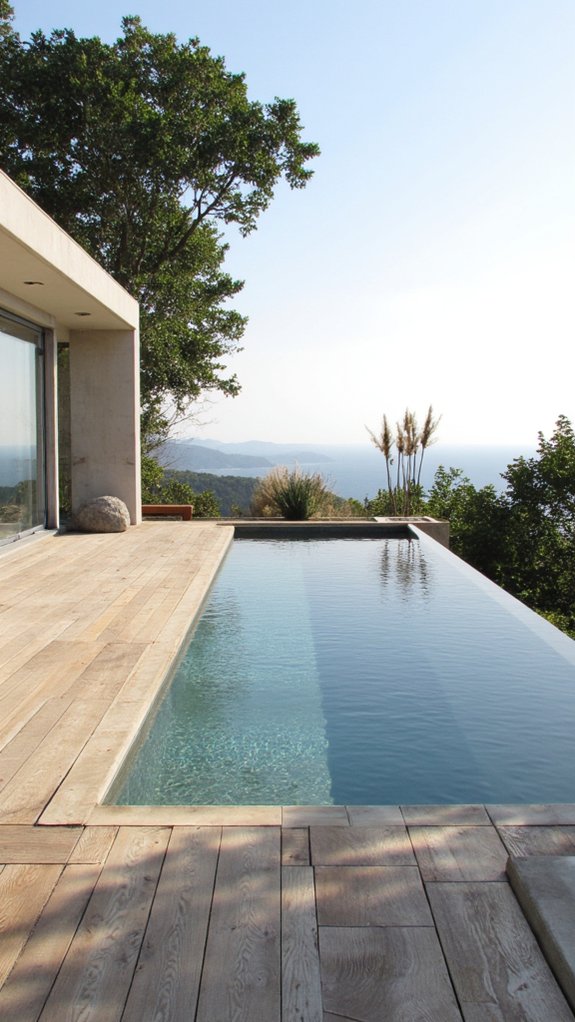 25 Breathtaking Infinity Pool Backyard Ideas For A Wow Factor elegant minimalist pool designs