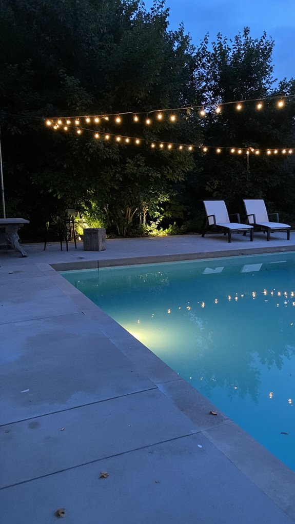 22 Calming Minimalist Backyard Pool Ideas For A Peaceful Vibe elegant minimalist pool lighting