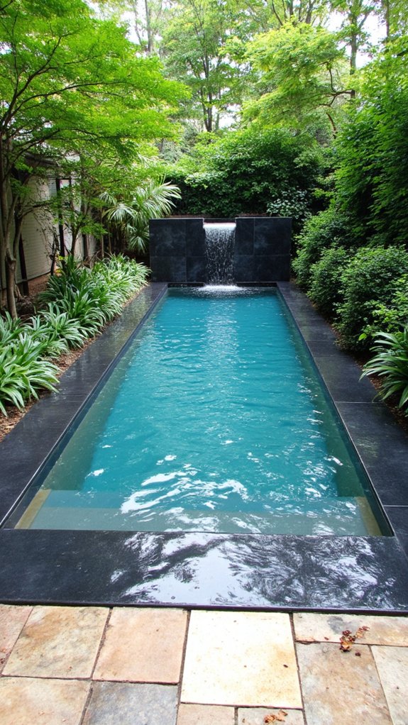 19 Trendy Small Modern Pool Ideas That Feel High End elegant pool water features