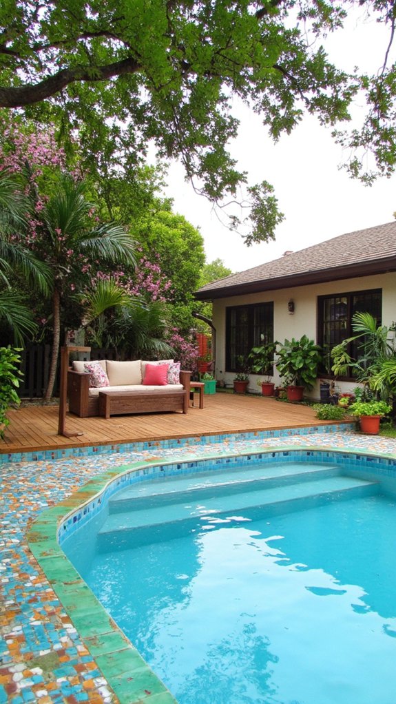 22 Fresh Pool Area Tile Ideas To Refresh The Whole Space elevate poolside ambiance safely