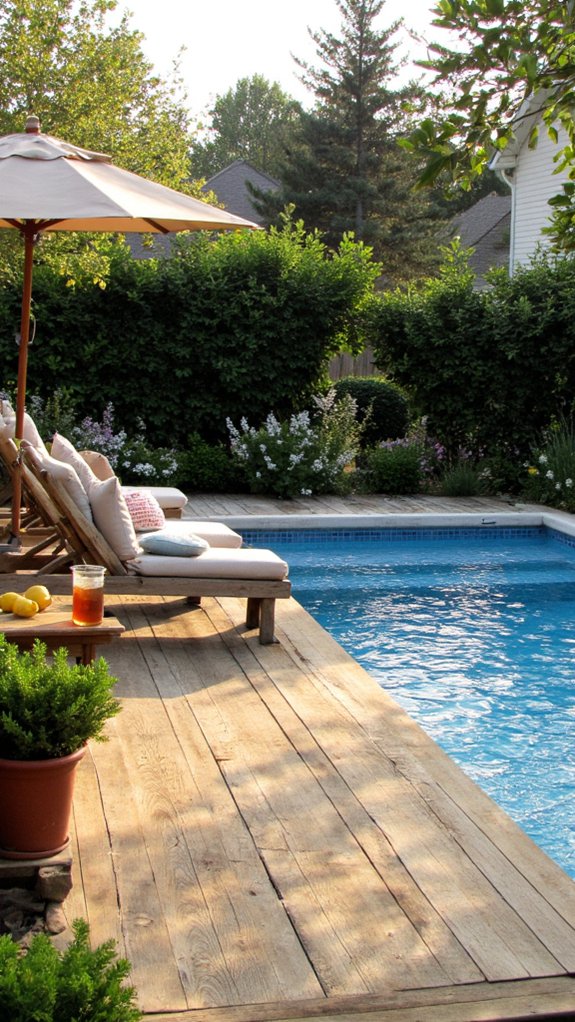 24 Relaxing Outdoor Pool Area Ideas For Unwinding After Long Days elevated views and relaxation