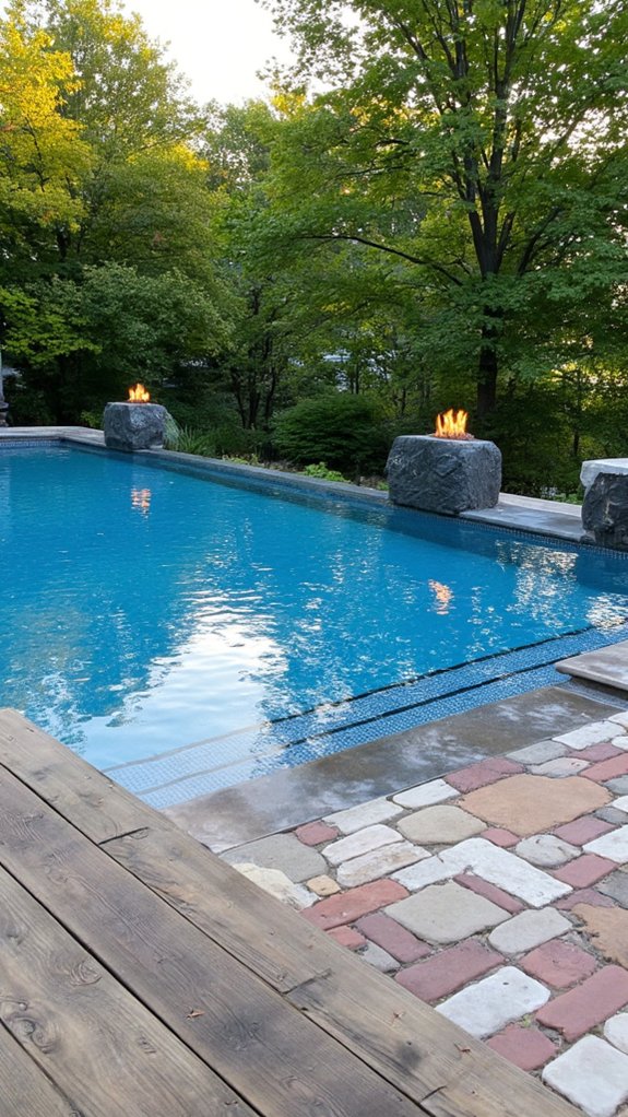 25 Breathtaking Infinity Pool Backyard Ideas For A Wow Factor enchanting fire lit infinity pools