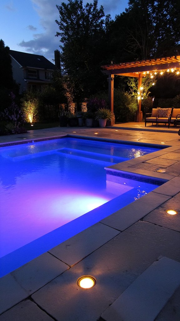 21 Bold Modern Pool Design Inspiration For Contemporary Homes enchanting pool lighting ambiance
