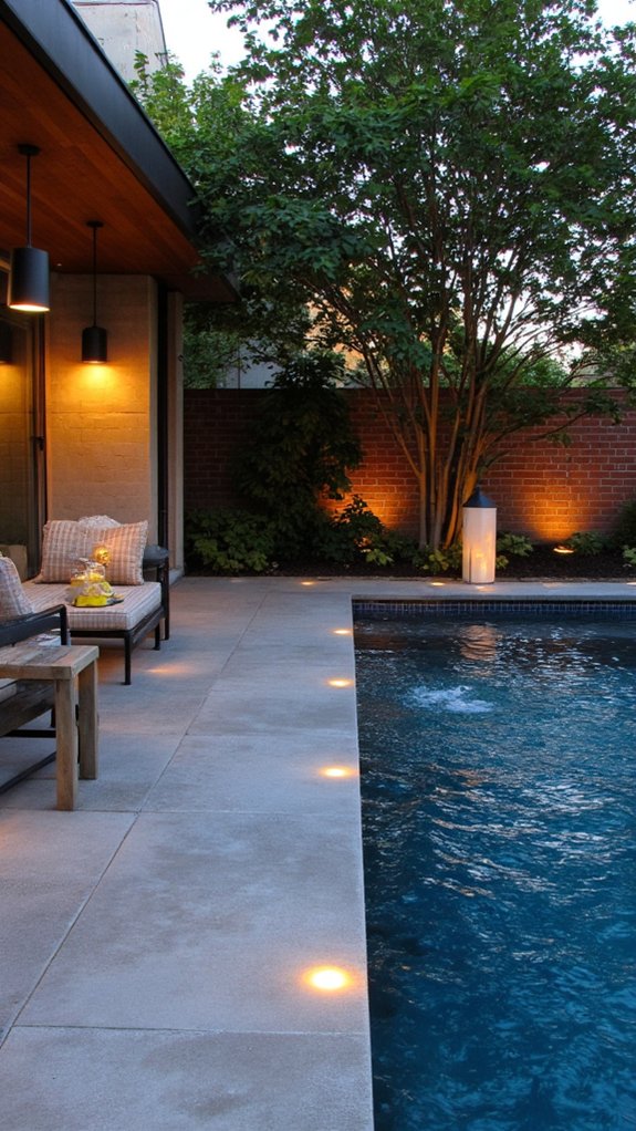 19 Trendy Small Modern Pool Ideas That Feel High End enchanting poolside lighting solutions