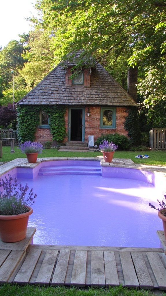 22 Inspiring Pool Color Ideas That Shift The Entire Mood enchanting tranquil outdoor retreat