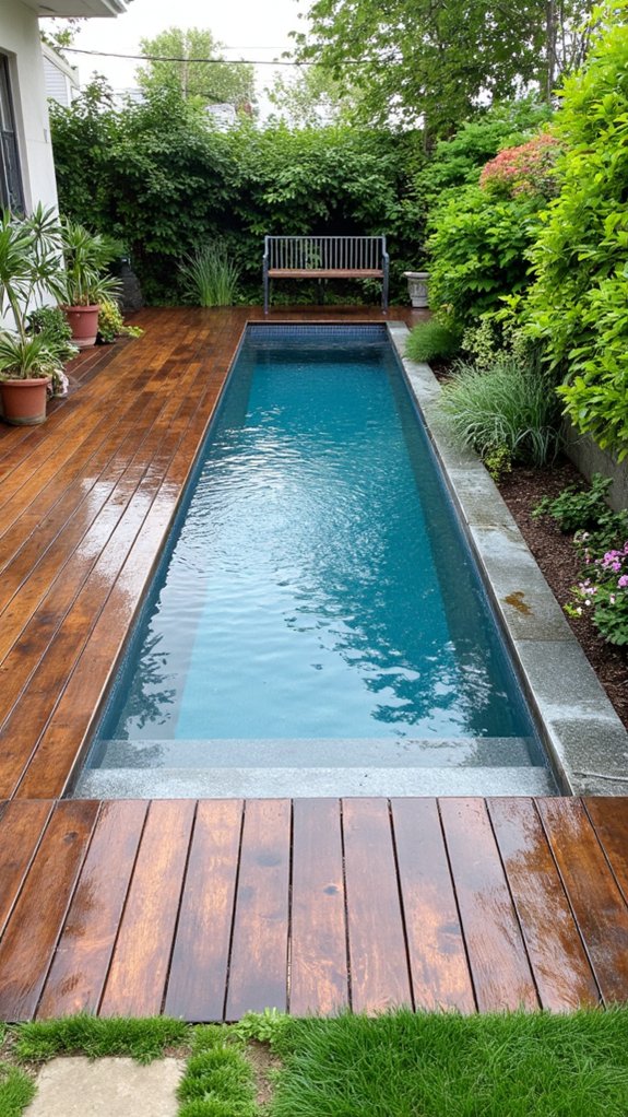 23 Clever Compact Backyard Pool Ideas For Limited Space endless water illusion beauty