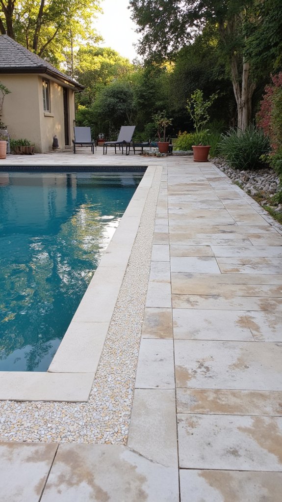 24 Neutral Pool Tile Ideas For A Calm Resort Vibe enhance pool with border tiles