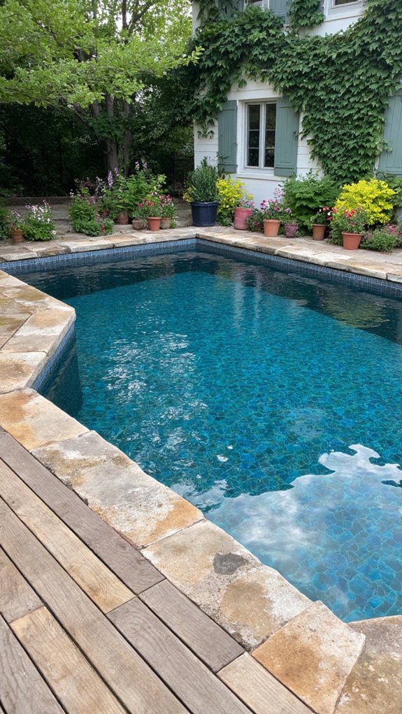 24 Gorgeous Pool Tile Inspiration Worth Saving Right Now enhancing pool visual depth
