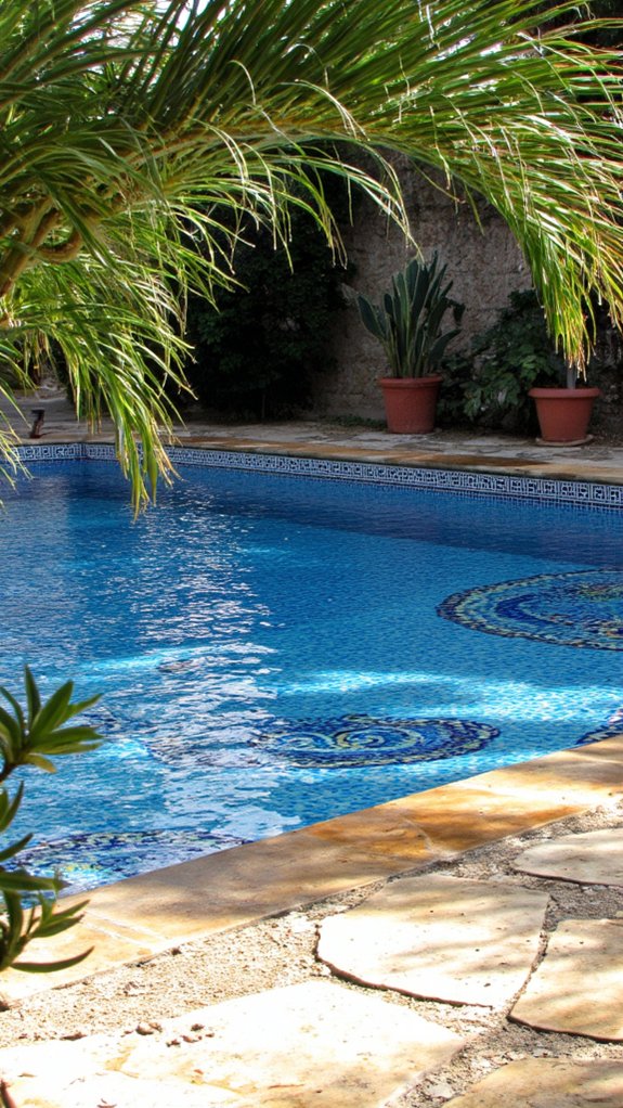24 Gorgeous Pool Tile Inspiration Worth Saving Right Now exotic arabic mosaic designs