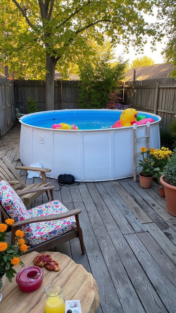 21 Budget Friendly Stock Tank Pool Ideas That Surprise family friendly pool atmosphere