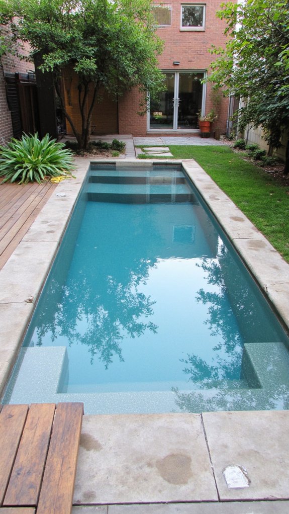 20 Minimalist Plunge Pool Backyard Ideas With Clean Lines geometric pools enhance outdoor aesthetics