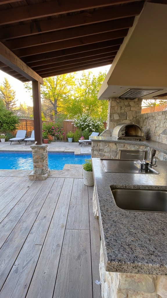 18 Custom Backyard Pool Ideas Tailored To Your Space grill relax entertain enjoy