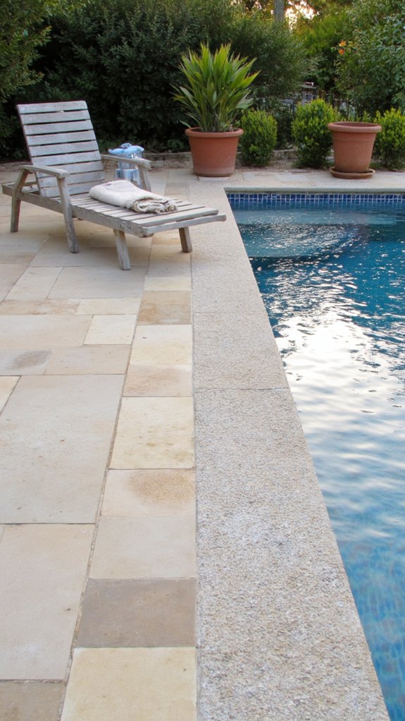 24 Neutral Pool Tile Ideas For A Calm Resort Vibe grout color enhances tile beauty