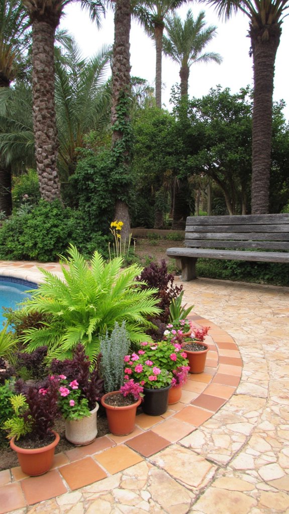 22 Fresh Pool Area Tile Ideas To Refresh The Whole Space harmonious pool garden integration