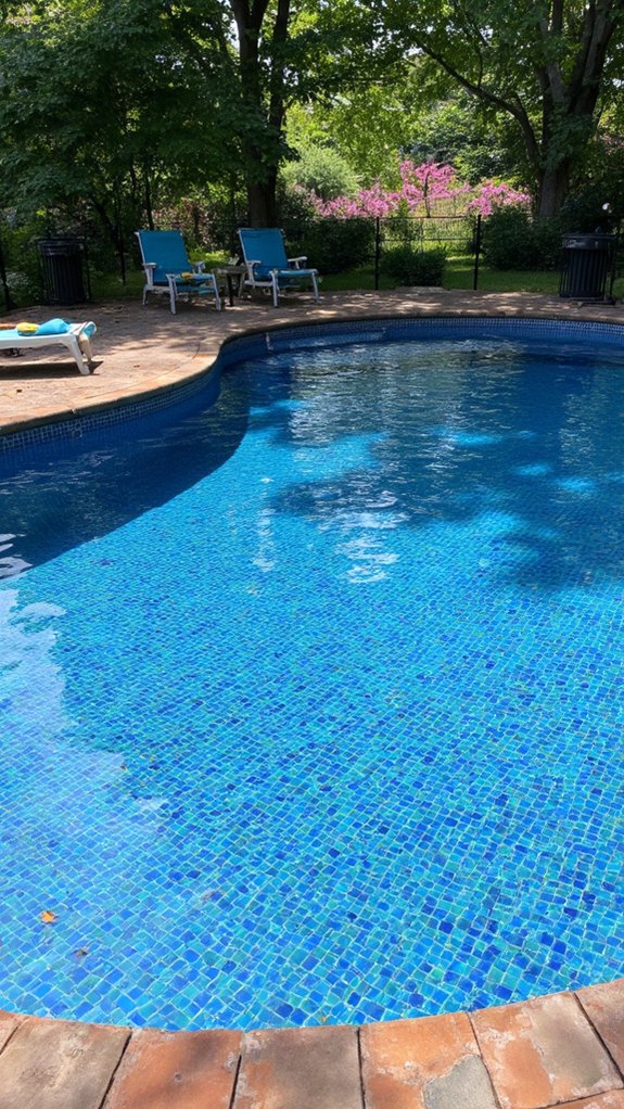 20 Cool Blue Pool Tile Ideas For Crystal Clear Water luxurious customizable glass tiles